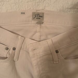 J. Crew 30 9” Demi Boot Crop, White